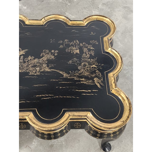 E.j. Victor Fine Furniture Chinoiserie Style Coffee Table For Sale - Image 15 of 17