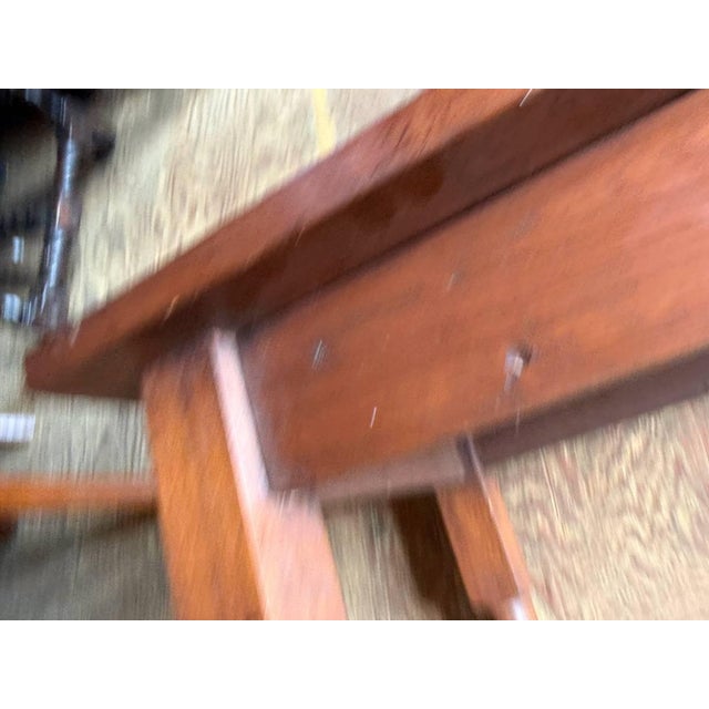 Vintage English French Country Style Narrow Top Console Table For Sale - Image 15 of 17