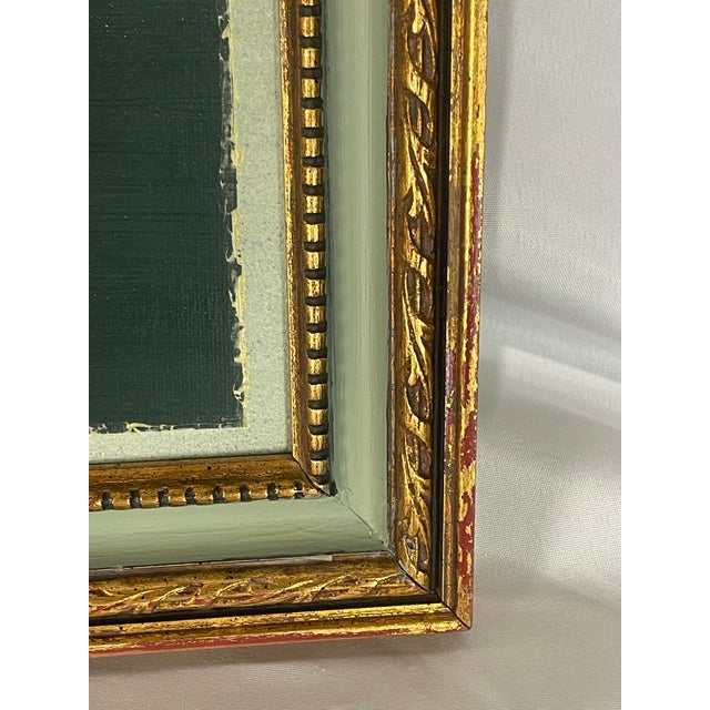 Wood Contemporary Primitive Equestrian Horse Painting in Custom Wood Frame For Sale - Image 7 of 10