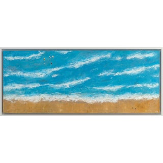 "Miami_Beach_02" Contemporary Oil Painting on Canvas, Framed For Sale