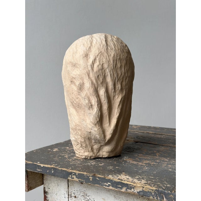 Vintage Folk Art Large-Scale Terracotta Head, Circa 1970s For Sale - Image 10 of 13