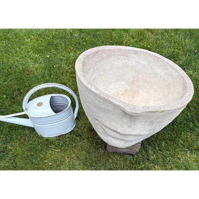 These planters are about ten years old and have no structural defects. The discolorations can be scrubbed off with a stiff...