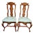 1970s Vintage Italian Marquetry Chairs - a Pair For Sale