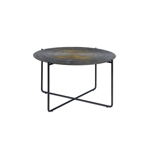 Concentric Gold Isola 600 Coffee Table by Disain1971 Dimensions: D 60 x H 35 cm Materials: gold, bronze, black / oro,...