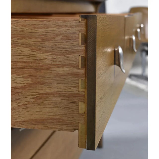 John Van Koert Drexel Profile K4 Low Dresser With Matching Mirror For Sale - Image 14 of 15