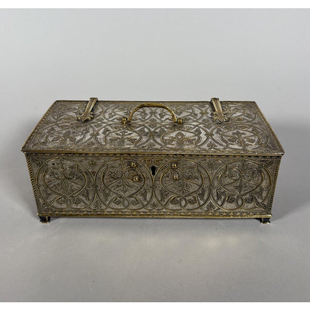 Antique Silver 950 Box, 1800s For Sale - Image 4 of 9