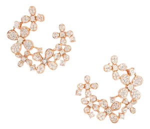 Natural diamond 1.60cts earring in 18k gold