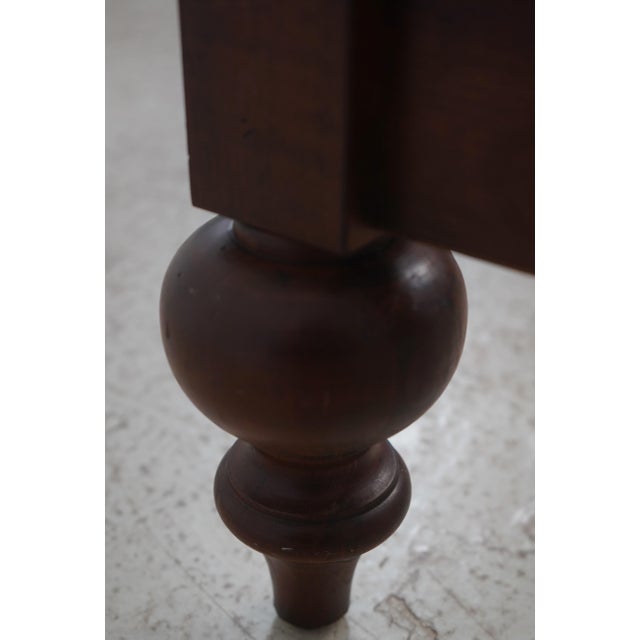 Brown Ethan Allen British Classics Queen Size Sleigh Bed For Sale - Image 8 of 17