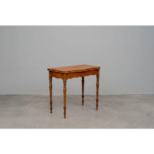 Biedermeier Gaming Table in Walnut, Mid-19th Century For Sale - Image 10 of 18