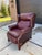 1970s 1970s Vintage Lane Acclaim Leather Wingback Chair Recliner For Sale - Image 5 of 13