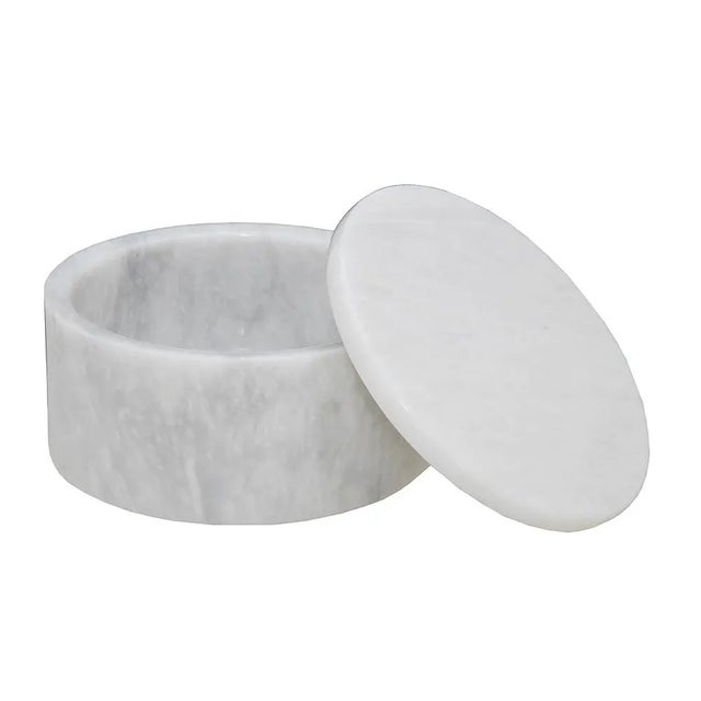 Modern White Marble Keepsake Box For Sale - Image 3 of 3