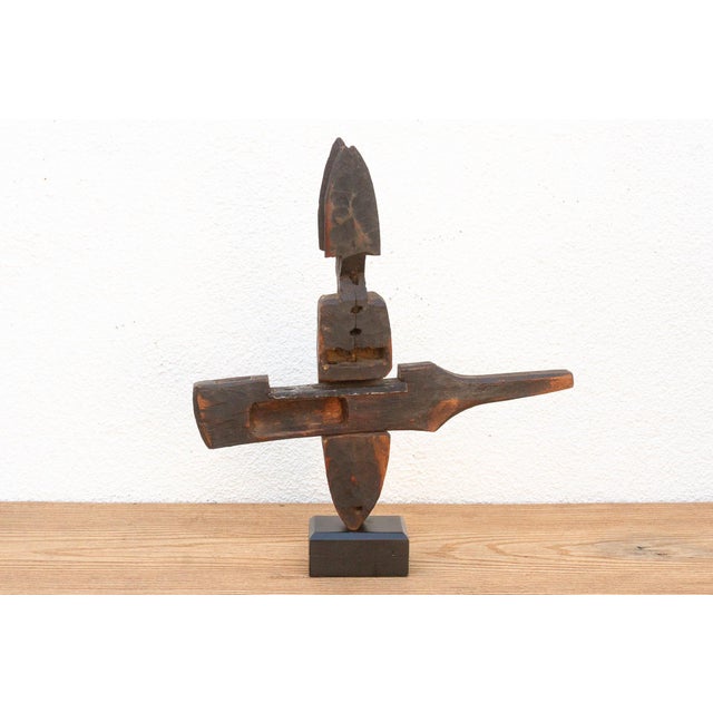 19th Century Dark Brown African Carved Handle For Sale - Image 5 of 8