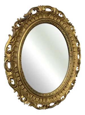 Vintage French Carved Wall Mirror