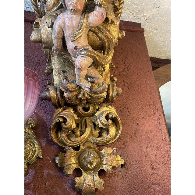Antique Corbels in Walnut, Set of 2 For Sale - Image 4 of 16