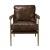 Chestnut Chestnut Leather Accent Chair For Sale - Image 8 of 8