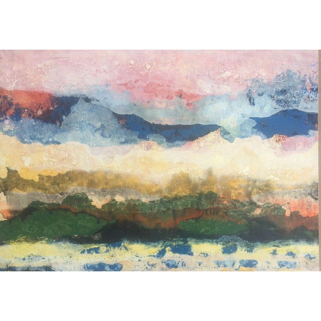 Dieter Rams Dieter Himmelmann, Merseburg Kassel Landscape Sketch, 1988, Oil on Canvas For Sale - Image 4 of 12