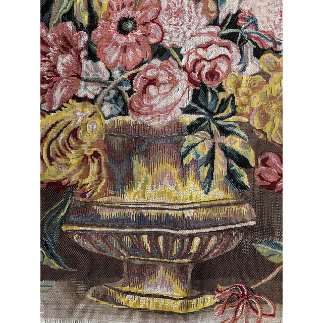 1990s Flower Vase Tapestry For Sale - Image 10 of 12