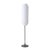 Lollipop Floor Lamp - Black Nickel, White Linen Double Shade, on/Off Pull Chain For Sale - Image 4 of 16