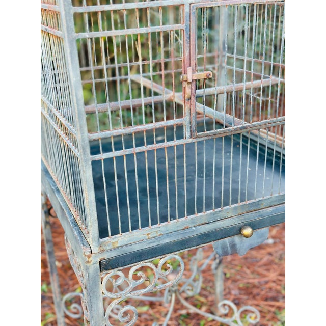 Enormous Vintage Maitland Smith Birdcage For Sale - Image 9 of 11