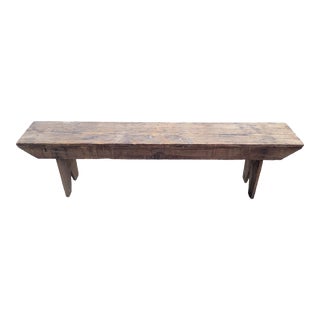 Antique Primitive Rustic Bench For Sale
