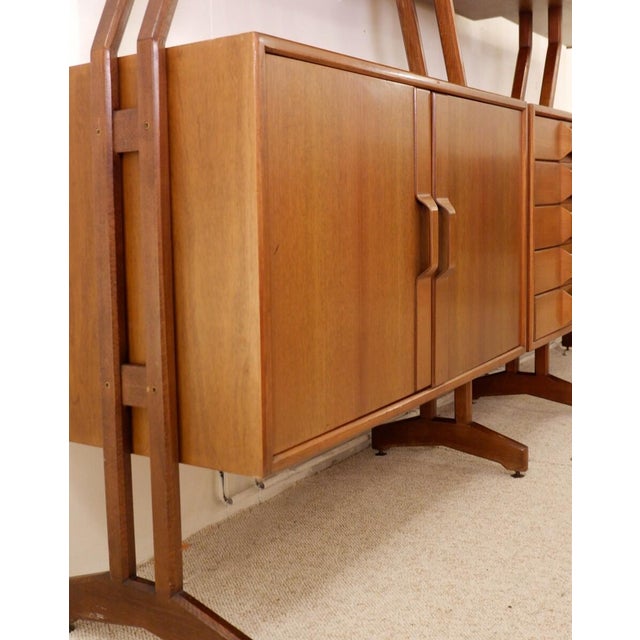 Mid-Century Modern Italian Wall Unit, 1960s For Sale - Image 5 of 18
