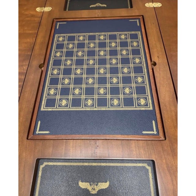 Brown 1980s The Franklin Mint Limited Edition "The House of Favorite Imperial" 5-in-1 Game Table For Sale - Image 8 of 10