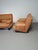 Thick Saddle Leather Love Seats from Machalke, Set of 2 For Sale - Image 6 of 14