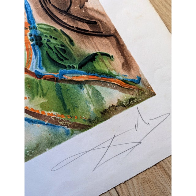 1970s Salvador Dali, La Femme Cheval, 1971, Original Hand-Signed Color Lithograph For Sale - Image 5 of 11