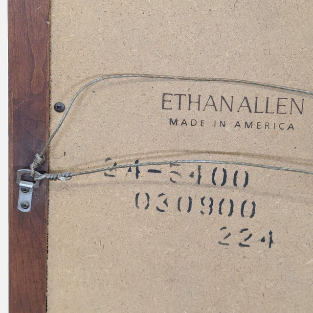 Ethan Allen Ethan Allen Beveled Cherry Mirror For Sale - Image 4 of 5