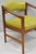 Mid-Century Modern Vintage Ray Zimmerman for Dux Sculpted Walnut Green Vinyl Club Lounge Arm Chair For Sale - Image 3 of 18