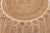 Modern White Round Jute Scallop Rug - 9' X 9' For Sale - Image 3 of 9