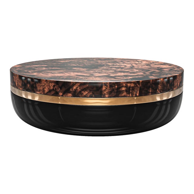 Art Deco "Sparrow" Coffee Table With Bronze, Stainless Steel, Handmade For Sale - Image 3 of 5