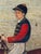 English Oil Painting of Racehorse Persimmon With Jockey Jack Watts, Royal Thoroughbred Portrait Circa 1898 in the Manner of John Frederick Herring Sr. For Sale - Image 4 of 18