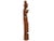 Traditional Mid 20th Century Life Size Hand Carved Solid Wood Sawasdee Thai Women Greeter Statue For Sale - Image 3 of 11