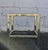 Hollywood Regency Vintage French Golden Glass and Brass Side Table, 1970s For Sale - Image 3 of 14