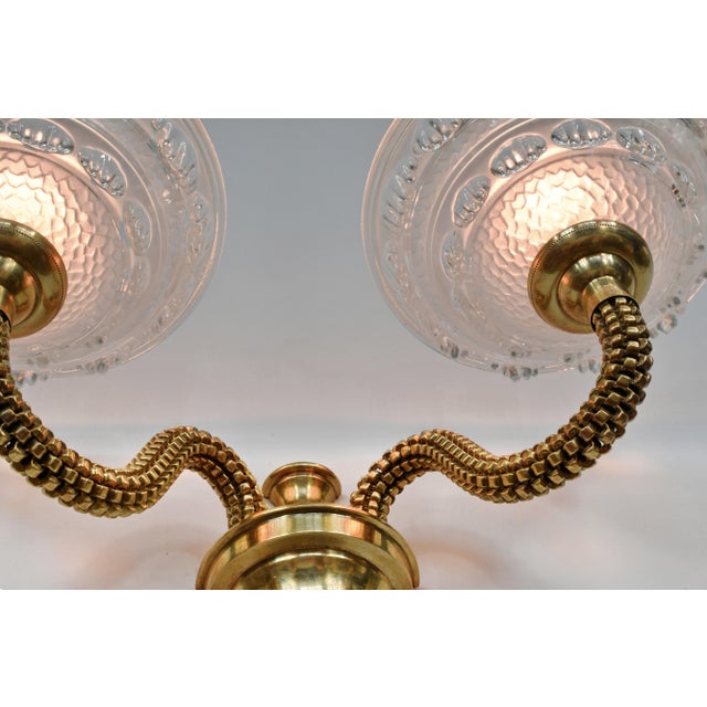 A Pair of French Art Deco Wall Sconces by Boris Lacroix 1930s France For Sale - Image 9 of 13