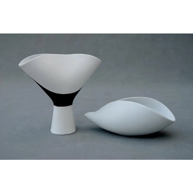 Veckla Vase & Bowl Set by Stig Lindberg for Gustavsberg, Sweden, 1950s, Set of 2 For Sale - Image 10 of 10
