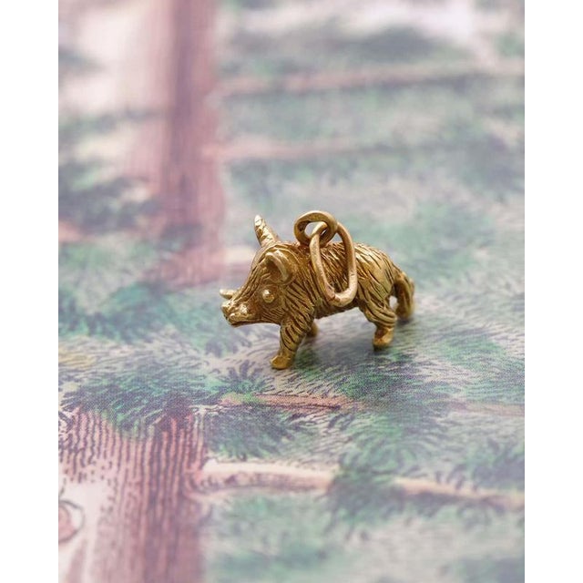 Metal Mellerio Wild Boar Charm Pendant For Sale - Image 7 of 9