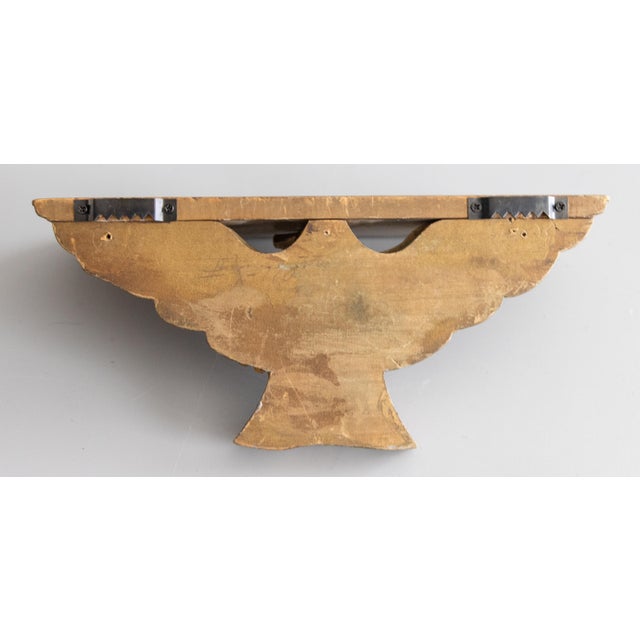 Mid-Century Federal American Eagle Giltwood Bracket For Sale - Image 9 of 10