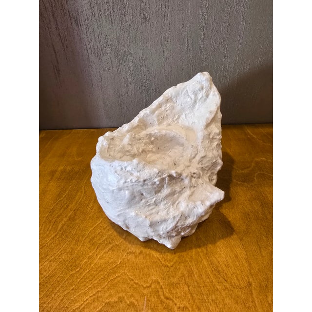 Vintage Plaster Abstract Neutral Palette Sculpture. Unique piece. Measurements (in). : L. 7.1 by D. 6.7 by H. 4.7 Securely...