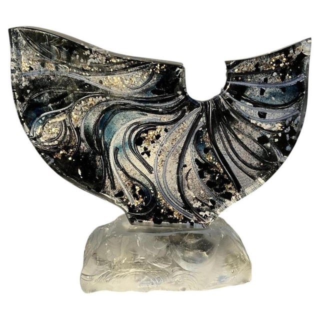 Sand-Cast Glass and Gold Leaf Sculpture by Allister Malcolm, 2013 For Sale - Image 16 of 16