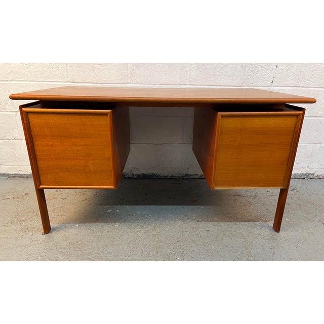 Mid-Century Teak Executive Desk by Art Furn of Denmark For Sale - Image 15 of 17