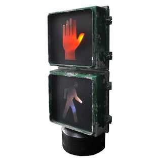 Ted Harris "Walk/Don't Walk" Traffic Light Lamp For Sale