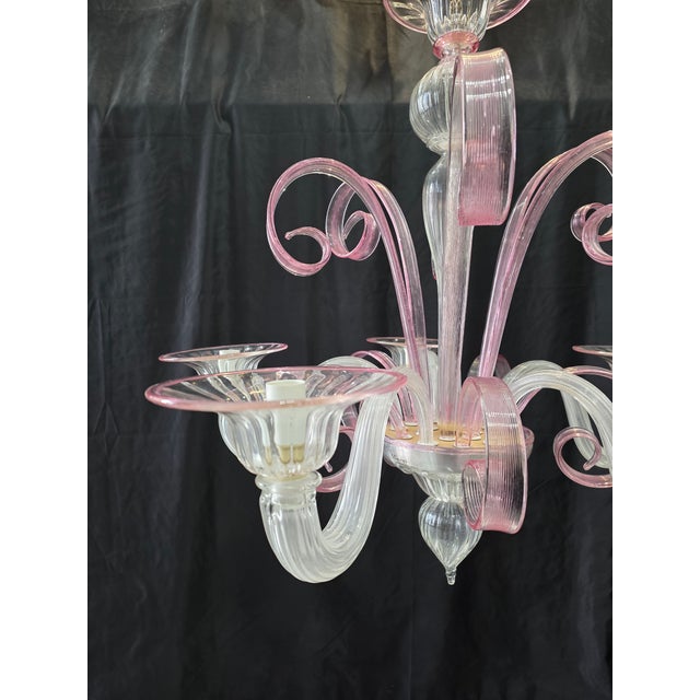 1980s Murano Glass Chandelier, 1980s For Sale - Image 5 of 10