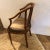 French Antique Curved French Fruitwood Inlaid Chair For Sale - Image 3 of 13