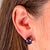 Blue Natural Topaz Stud Earrings 14k W Gold 12.50 Cts Certified For Sale - Image 8 of 10