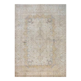 1950s Old Persian Tabriz Area Rug 8 X 12 For Sale