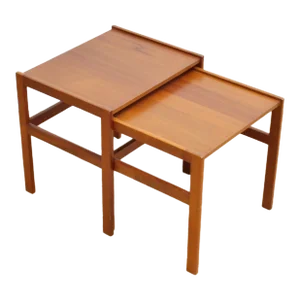 1960s Mid Century Set of Nesting Side Tables
