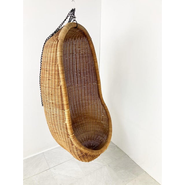 Nanna Ditzel Vintage Hanging Egg Chair attributed to Nanna Ditzel, 1960s For Sale - Image 4 of 9
