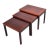 Mid 20th Century Set of 3 Danish Modern Rosewood Nesting Tables by Velje Stole For Sale - Image 4 of 9